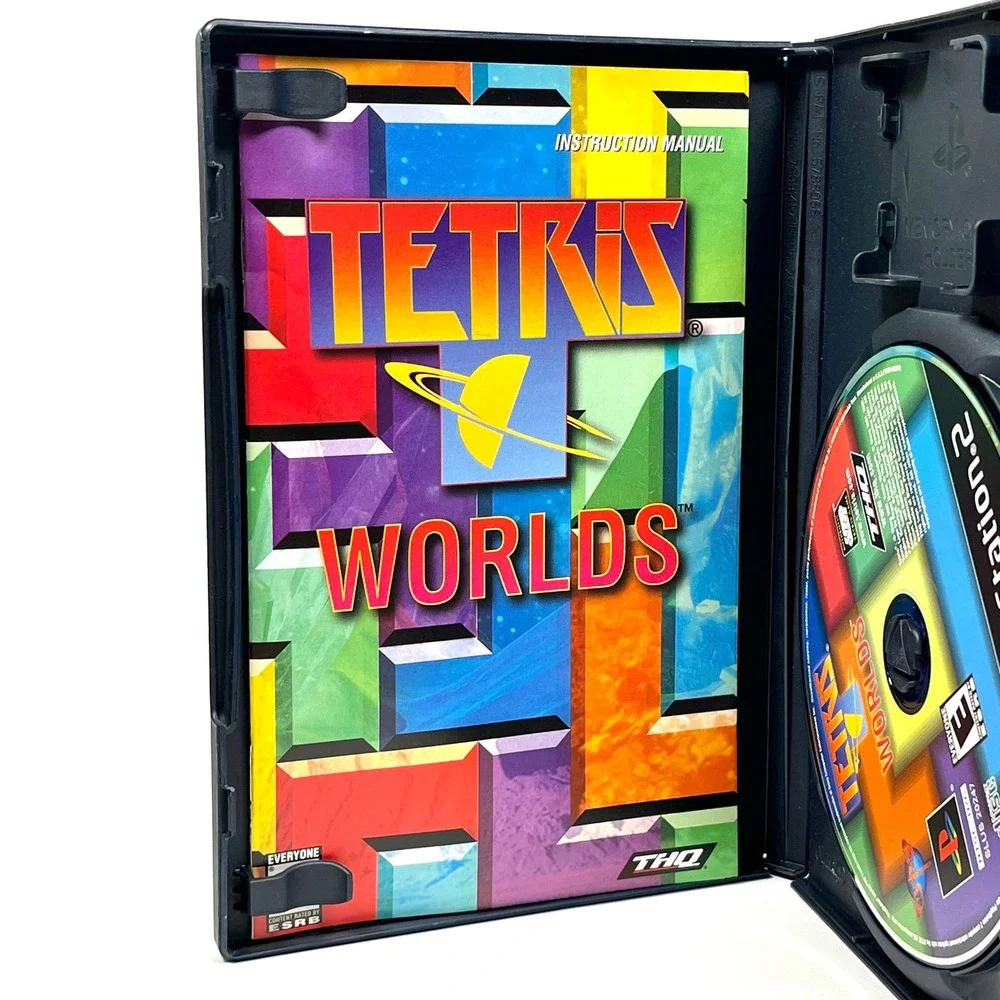 Tetris Worlds Sony PlayStation 2 PS2 2002 THQ Puzzle Game CIB